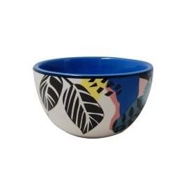 Bolw 10.5X10.5X5.4Cm Hojas Az