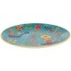 Plato 22Cm Pajaro Flores Azul