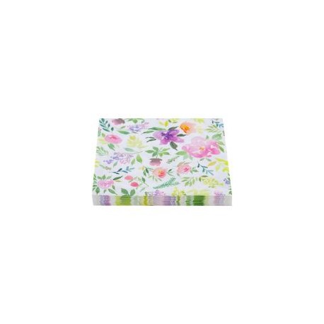 Servilleta papel 33x33 rosa mini flores