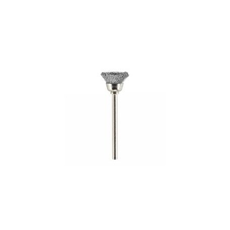 Cepillo de cerdas de acero al carbón de 1/2'' con 2 piezas