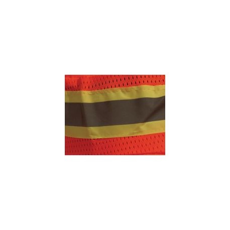 Sombrero de seguridad en poliéster naranja 5 cm