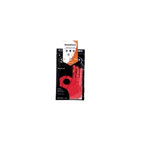 Guante de látex rojo talla 8