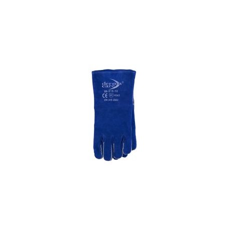 Guante para soldador azul c/hule espuma hilo kevlar