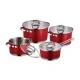 Bateria 8 piezas acero inoxidable