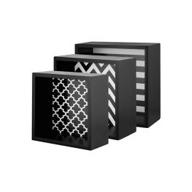 Cubo repisa negro