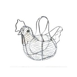 Canasta p/huevo gallina
