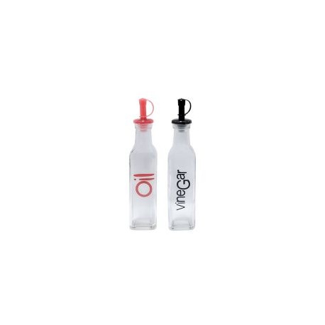 Jgo aceitero+vinagrero rojo/negro