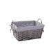 Canasto rectangular gris