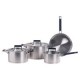 Bateria 7 piezas acero inoxidable