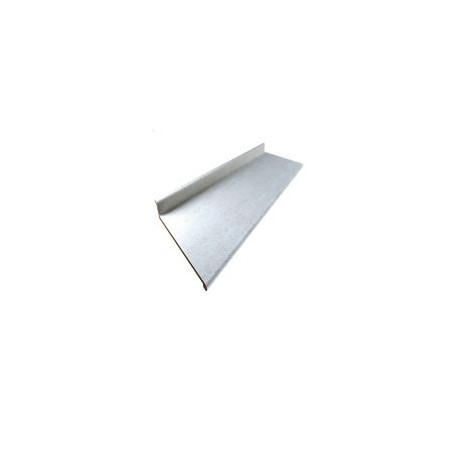 Cubierta ciega postformada nariz radial con respaldo pearl white birdseye brillante