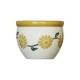 Maceta diseño flor 30 x 21 cm Amarillo