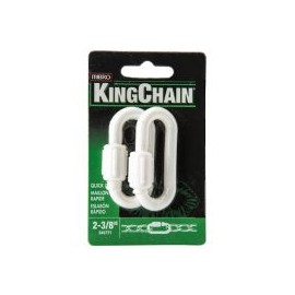 Eslabón c/ rosca plástico 2 3/8" blanco en tarjeta