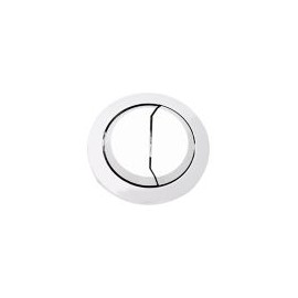 Botón cromado de 48 mm para descarga dual