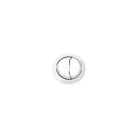 Botón cromado de 48 mm para descarga dual