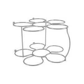 Organizador de vino con forma de flor