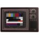 Mantel individual TV retro