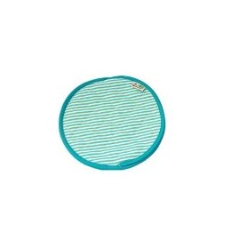 Tortillero 100% Algodón Rayas Bco/Aqua