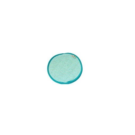 Tortillero 100% Algodón Rayas Bco/Aqua