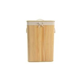 Cesto De Ropa Rectangular Bambu Natural