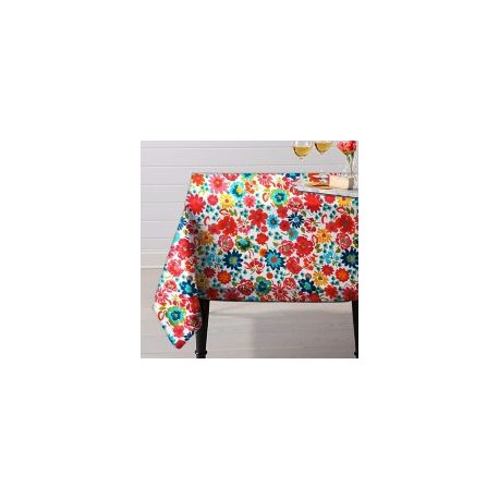 Mantel Cuadrado 1.46X 1.46 Flores Brazil