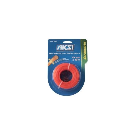 Hilo redondo para desbrozadora de 2.4 mm. x 15 m.