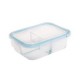 Contenedor vidrio clip 3 divisiones rectangulartangular 1.05 Lt
