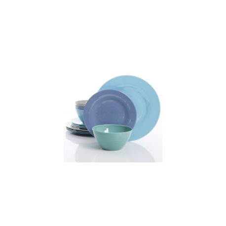 Vajilla Brist in Blue 12 piezas melamina