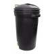 Basurero con ruedas verde 125 L