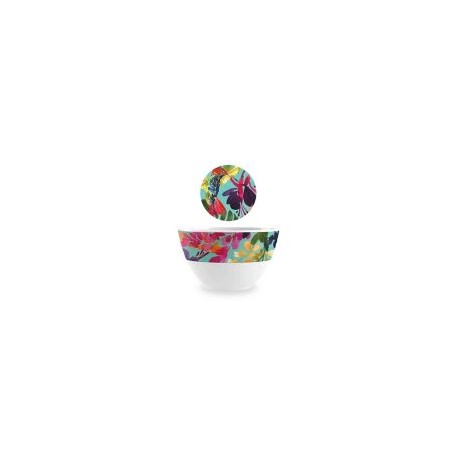 Bowl chico melamina 10cm flor aqua Fantasy Garden