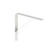 Soporte recto de acero blanco 25 x 31 cm