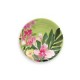 Plato ensalada melamina 21cm flor verde Fantasy Garden