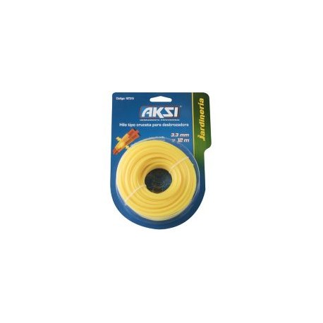Hilo en cruceta para desbrozadora de 3.3 mm. x 12 m.