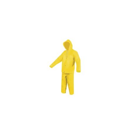Impermeable amarillo c/gorro de PVC