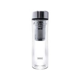 Botella té doble pared con filtro 350 ml