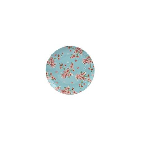 Plato 19X19Cm Floral A Turqu