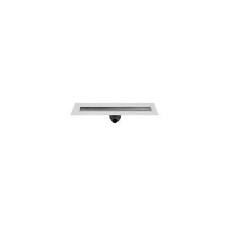 Coladera rect 1 boca cub acero inox 30cm