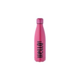 Termo Botella Acero Inoxidable 500 rosa Hello !