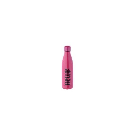 Termo Botella Acero Inoxidable 500 rosa Hello !