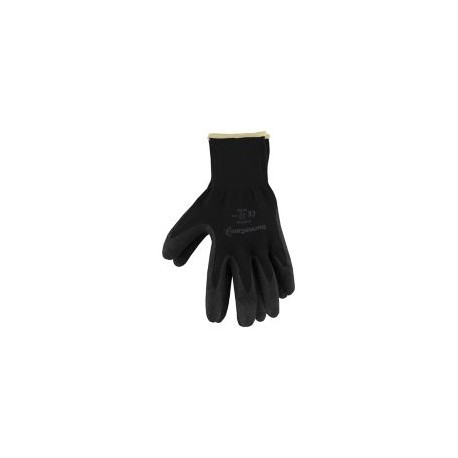 Guante de nylon negro c/ palma de nitrilo talla 8