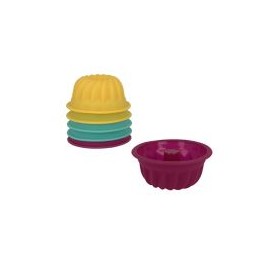 Set de moldes antiadherentes 6 piezas silicón