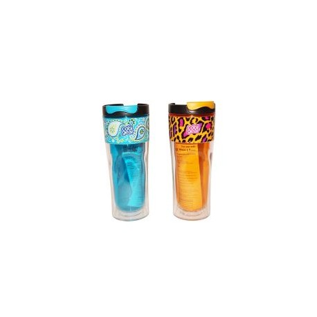 Vaso doble pared 414 ml print surtido