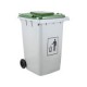 Contenedor de basura con tapa y ruedas 360 L