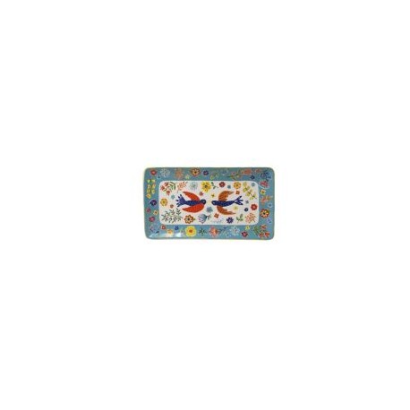 Fuente Rect 20.5X35.6Cm Pajaro
