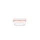 Contenedor vidrio clip cuadrado 330ml