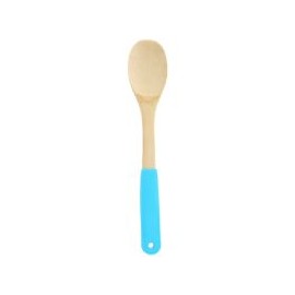 Cuchara lisa bambú mango silicón