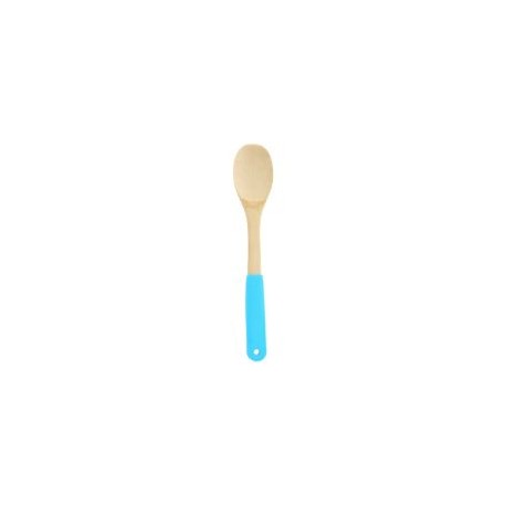 Cuchara lisa bambú mango silicón