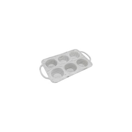 Molde 32Cm 6Cup Rect Marmol