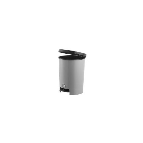 Bote de Basura Pedal Plata 12 lts. Vanyplas