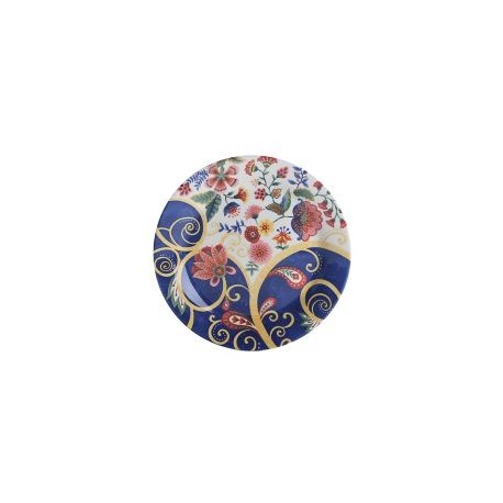 Plato 22.3Cm Flores Azul