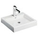 Lavabo kub blanco ceramica